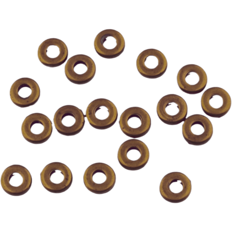 Acryl kralen - Circlet - 6 mm - Messing