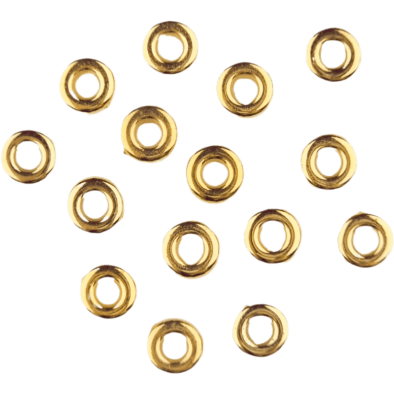 Acryl kralen - Circlet - 6 mm - Wit Goud