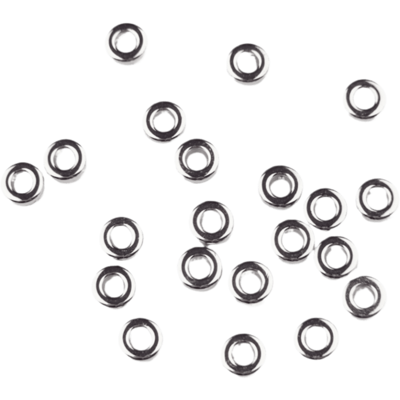 Acryl kralen - Circlet - 6 mm - Zilver