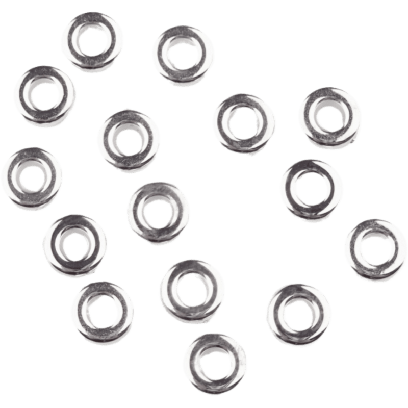 Acryl kralen - Circlet - 6 mm - Wit Zilver