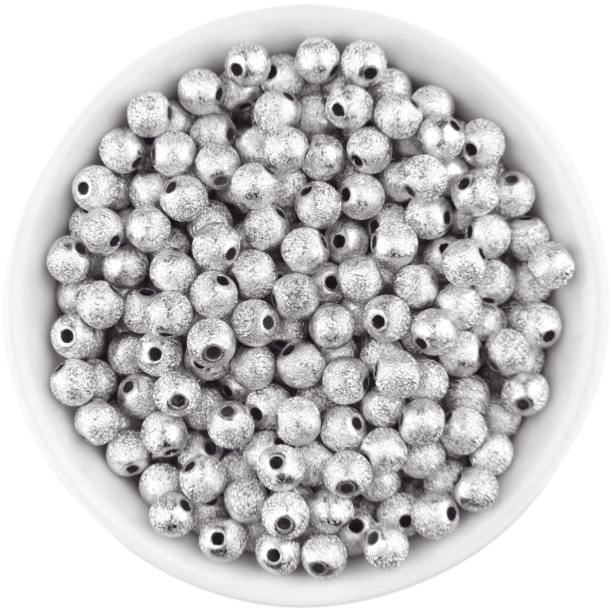 20240704_160818 Acryl kralen - Relief - 6 mm - Zilver - Afbeelding 1