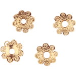 Acryl kralen - Kralenkapjes - Bloem - 12 mm - Champagne