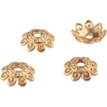 Acryl kralen - Kralenkapjes - Bloem - 12 mm - Champagne - Afbeelding 2