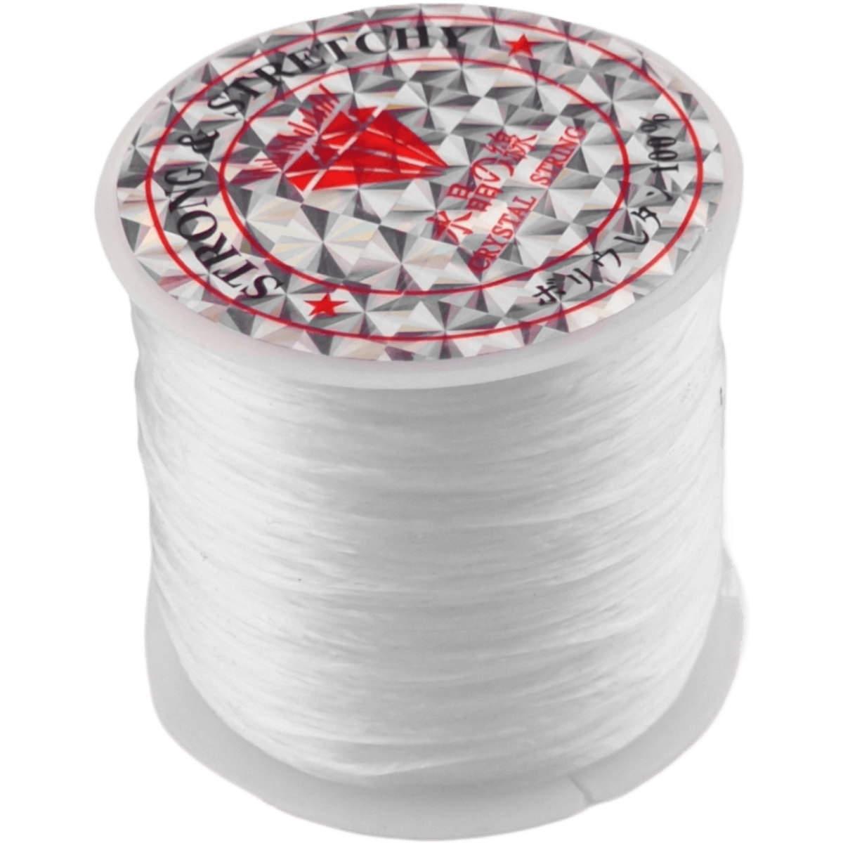 Klos - Elastiek - 0.8 mm - 50 Meter- Wit - Afbeelding 2