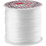 Klos - Elastiek - 0.8 mm - 50 Meter- Wit