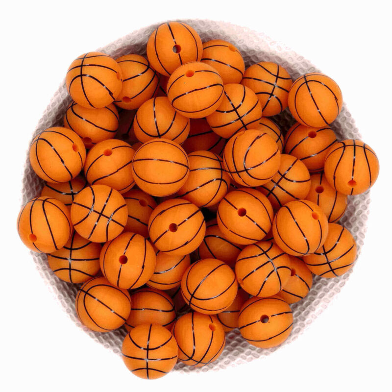 Basketball-Silikonperlen