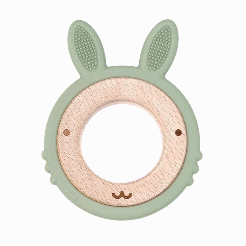 Silikon Beißring Kaninchen Großhandel Babyzubehör littlejo little jo Licht Thymian