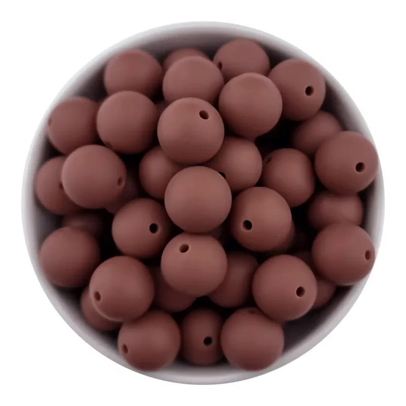 Siliconen Kralen - Rond - 6 mm - Lever - Per 50 stuks