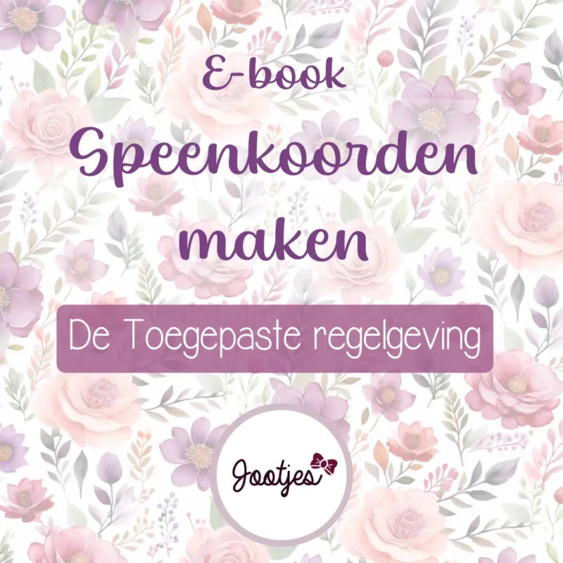 Fabrication de faux cordons - Les règles appliquées - Jootjes E-book - NL/FR/DE/EN