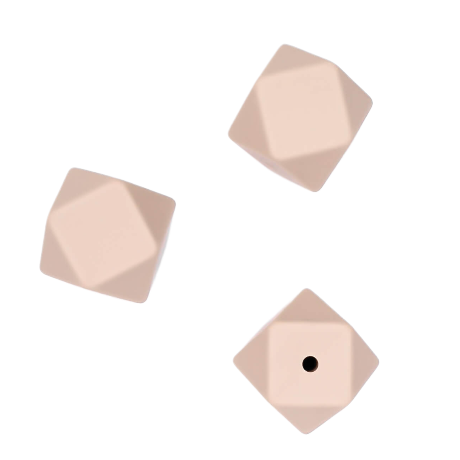 Sechseckiger Silikonperlen Holzschnuller Beißring Sechseckiger Silikonperlen Holzschnuller Beißring