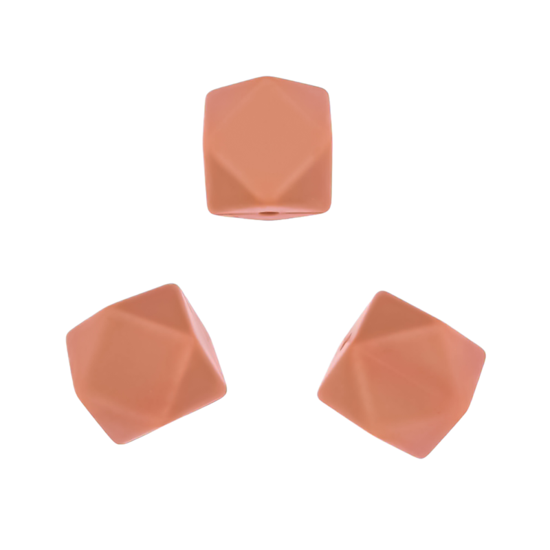 Silikonperlen Sechseck Terrakotta Schnuller Schnur Beißring