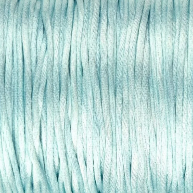 Satinkordel 2 mm - Paradiesblau - pro Meter