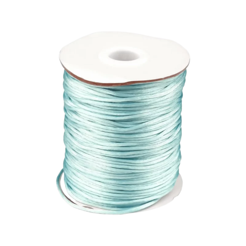 Satinkordel 2 mm - Spule - 100 m - Paradiesblau