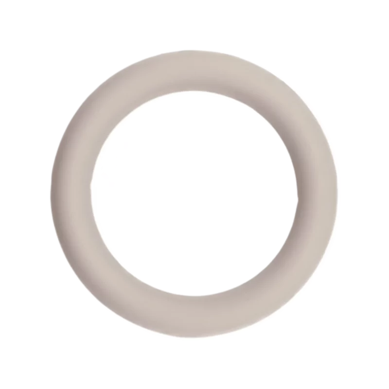 Silikonring - Durchfädelbar - 7 cm - Taupe
