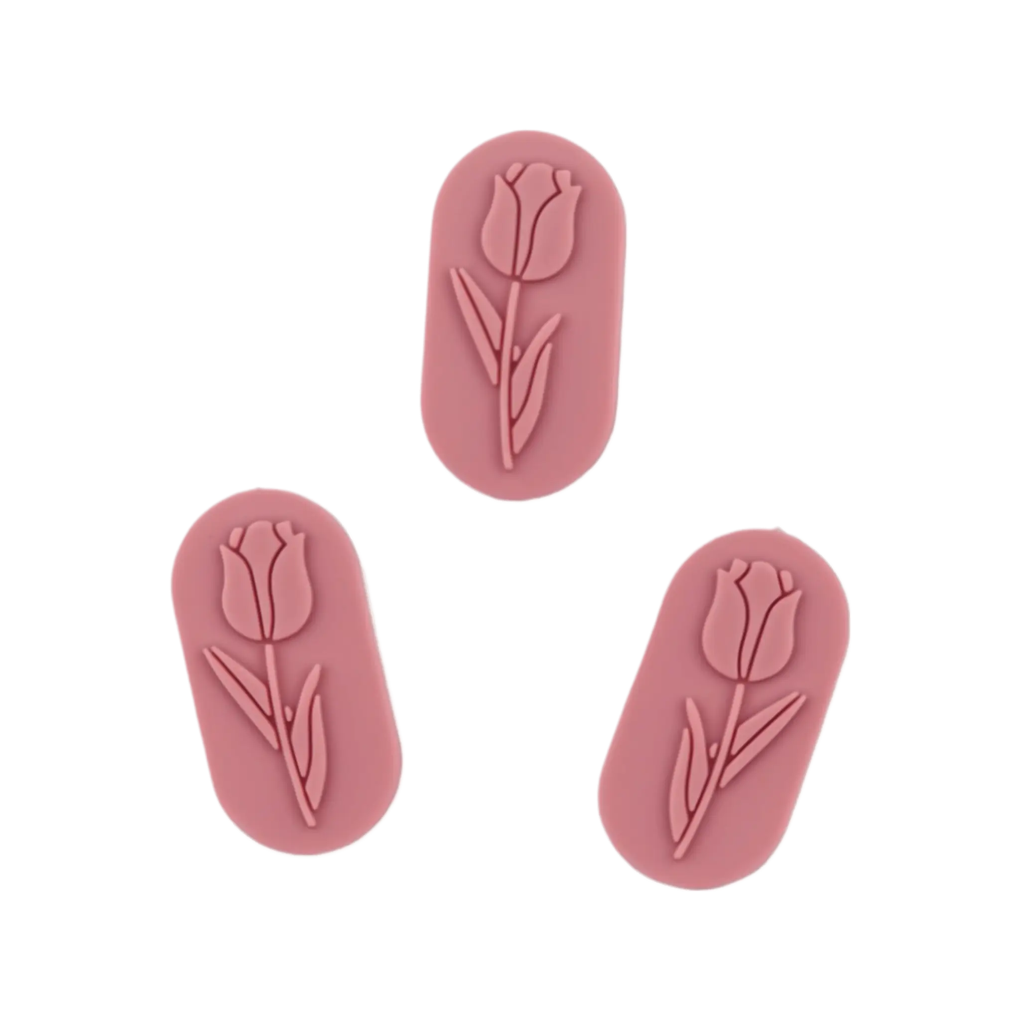 Namenlos-336 Silikonperlen - Tulpenstein - Rose – Bild 1