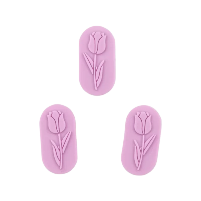 Silikonperlen - Tulpenstein - Puderflieder