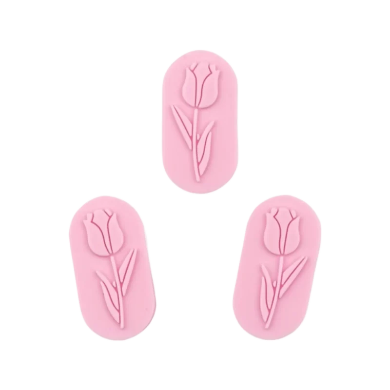 Silikonperlen - Tulpenstein - Zartrosa