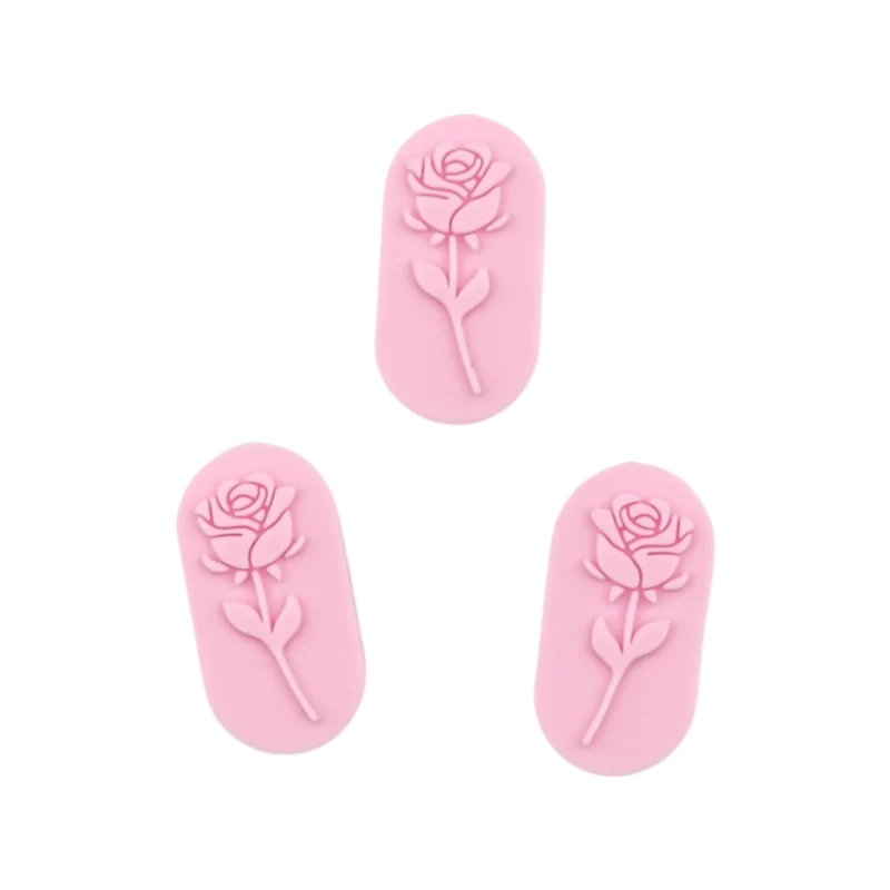 Silikonperlen - Rose Stein - Zartrosa