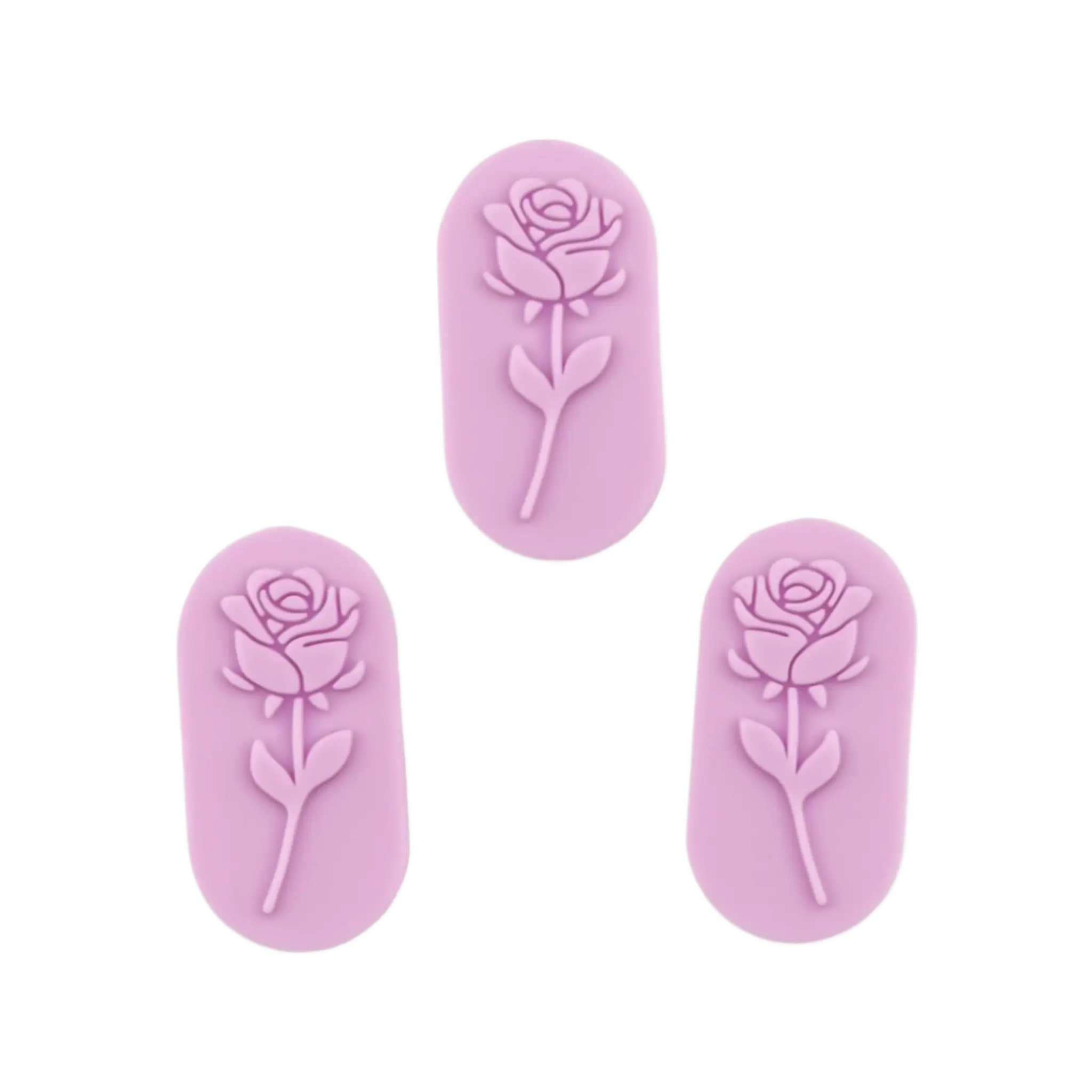 Namenlos-351 Silikonperlen - Rose Stein - Puderflieder – Bild 1