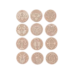 Siliconen Kraal - Sterrenbeeld - Boogschutter - Wood/Kokos - Afbeelding 3