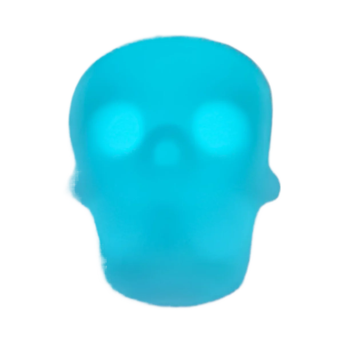 Perles en silicone - Tête de mort - Blanc phosphorescent – Image 3