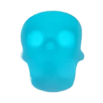 Perles en silicone - Tête de mort - Blanc phosphorescent – Image 3