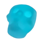 Perles en silicone - Tête de mort - Blanc phosphorescent – Image 2