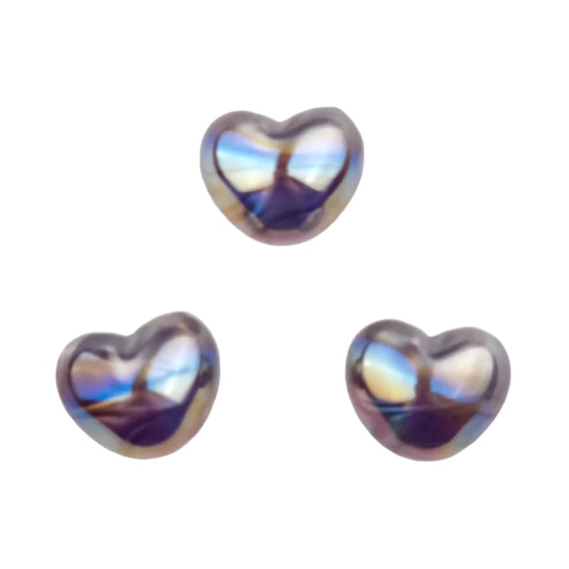 cœur argent métallique