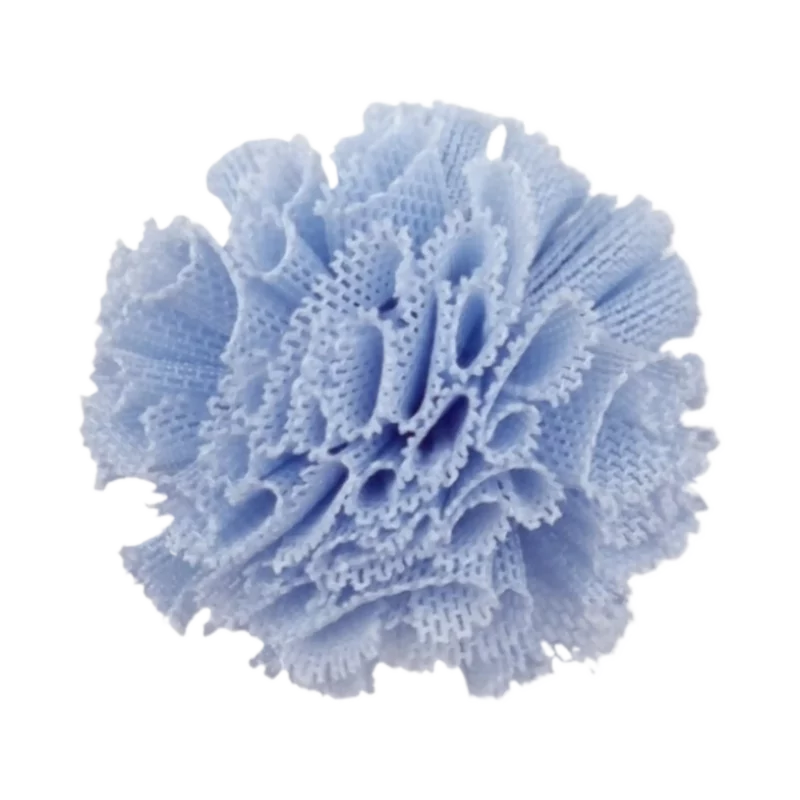 pompon licht poeder blauw