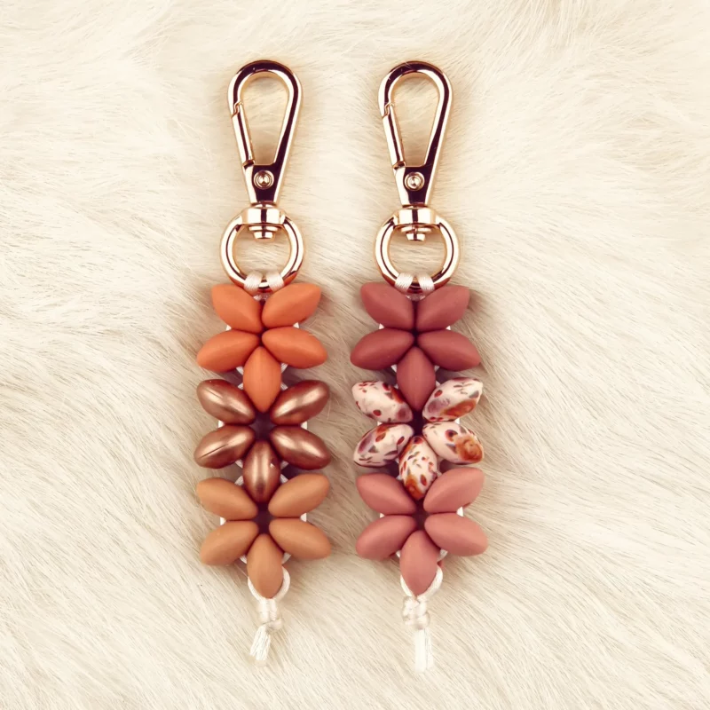 DIY Sleutelhangers/Tashangers - Bloempatroon met Ovaaltjes - Herfst