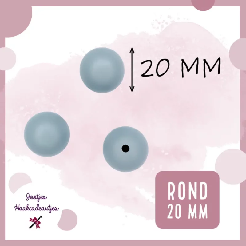 Siliconen kralen 20 mm rond kopen categorie groothandel producten