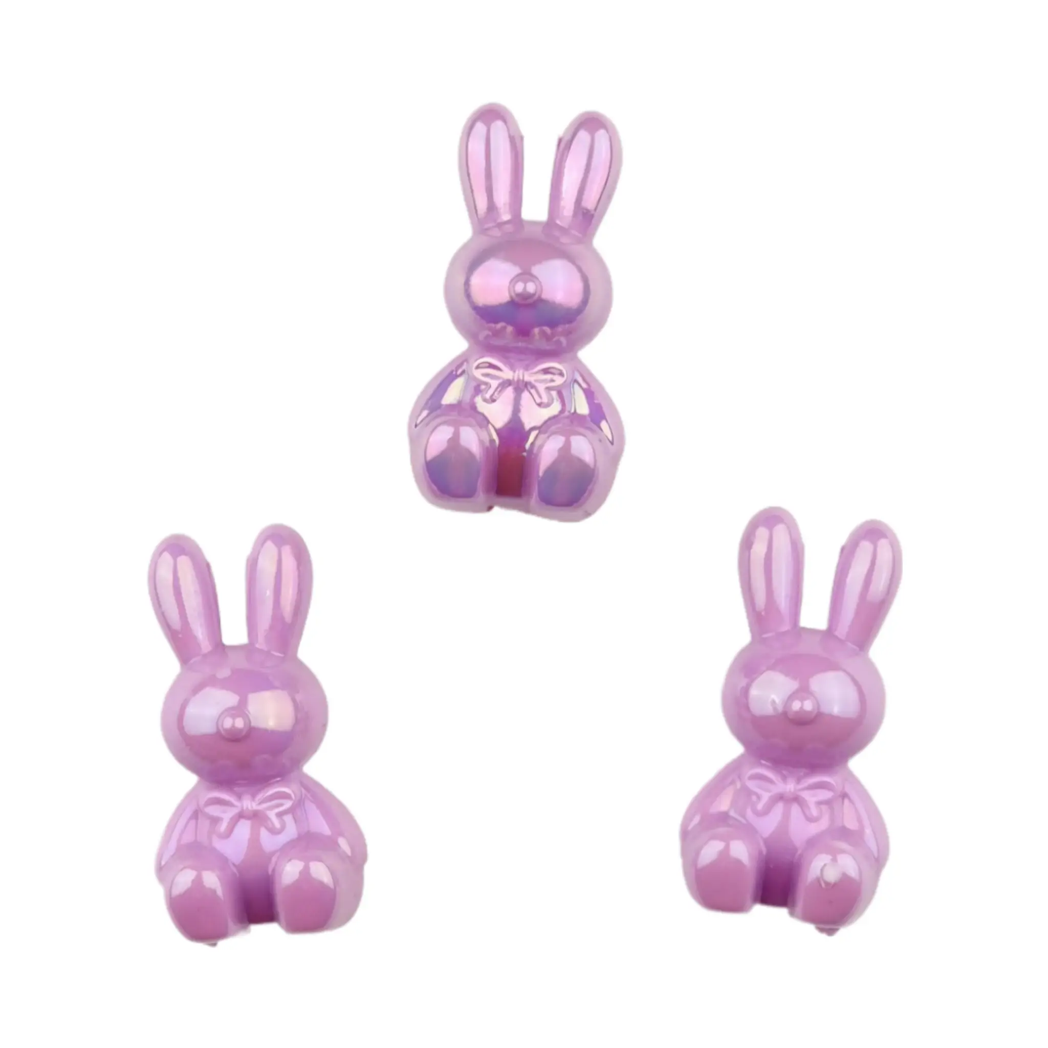 Naamloos-664 Acryl Konijn - 35x18x18 MM - Lila - Afbeelding 1