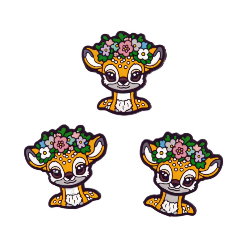 Perle en silicone - Boho Flower Deer