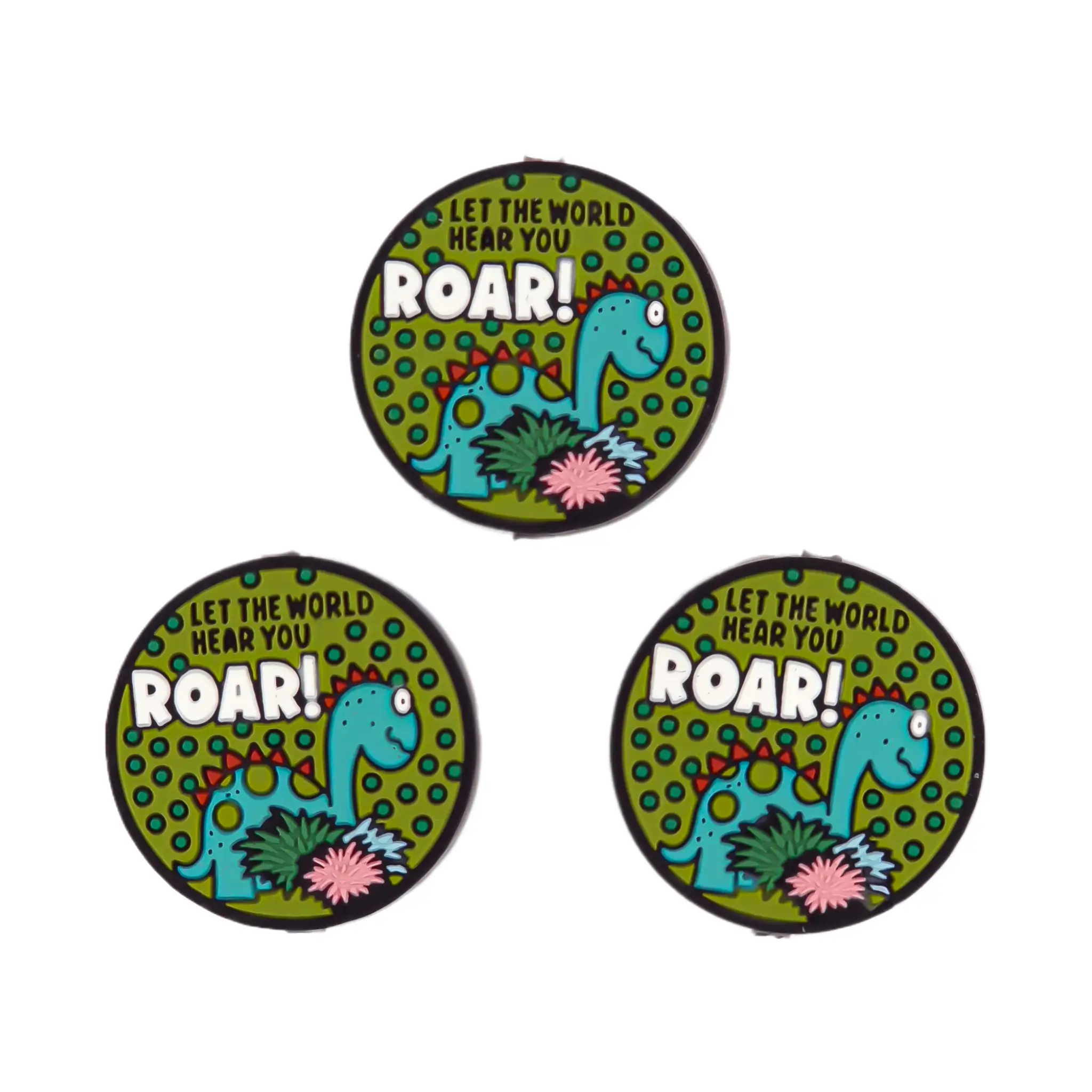 Naamloos-723 Siliconen Kraal - Dino - ROAR - Afbeelding 1