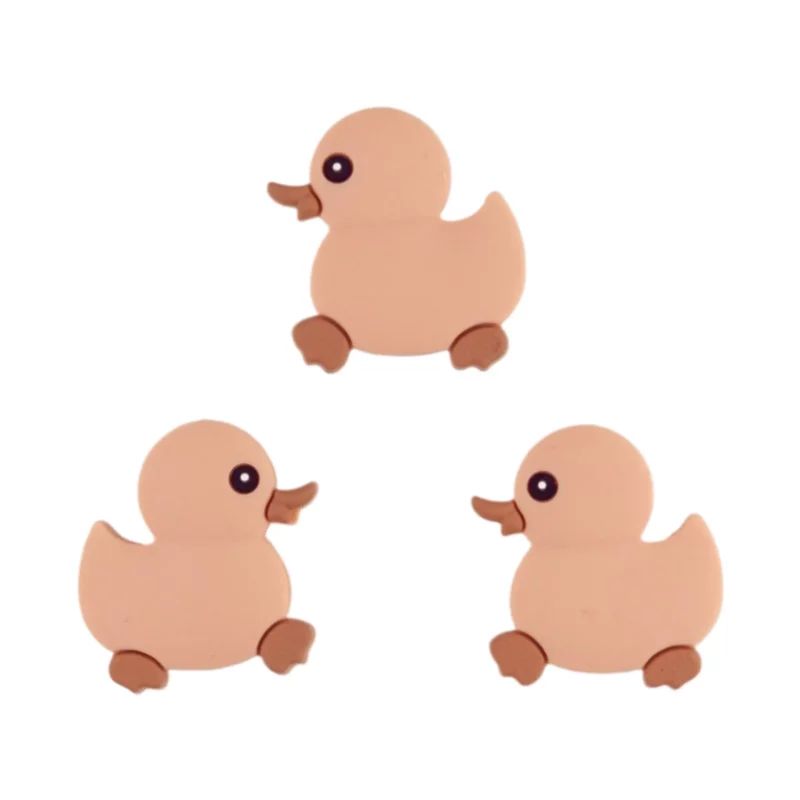 Perle de silicone - Canard de bain - Peach Nude