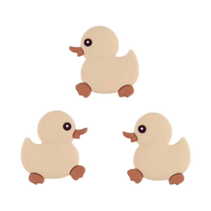 Perle de silicone - Canard de bain - Old Lace