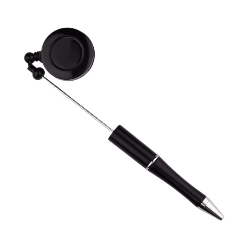 Porte-badges avec stylo - noir