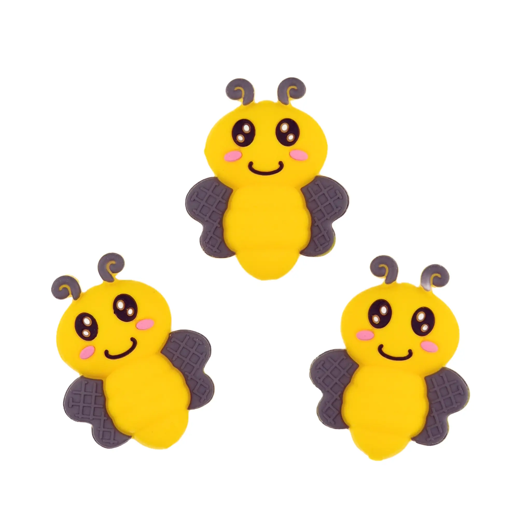 Naamloos-750 Perles en silicone - 3D - Abeille – Image 1