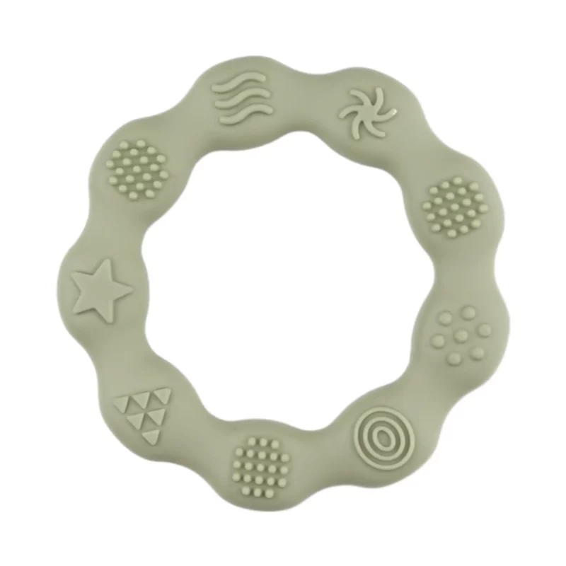 Silikon-Beißring - Relief - Pistazie