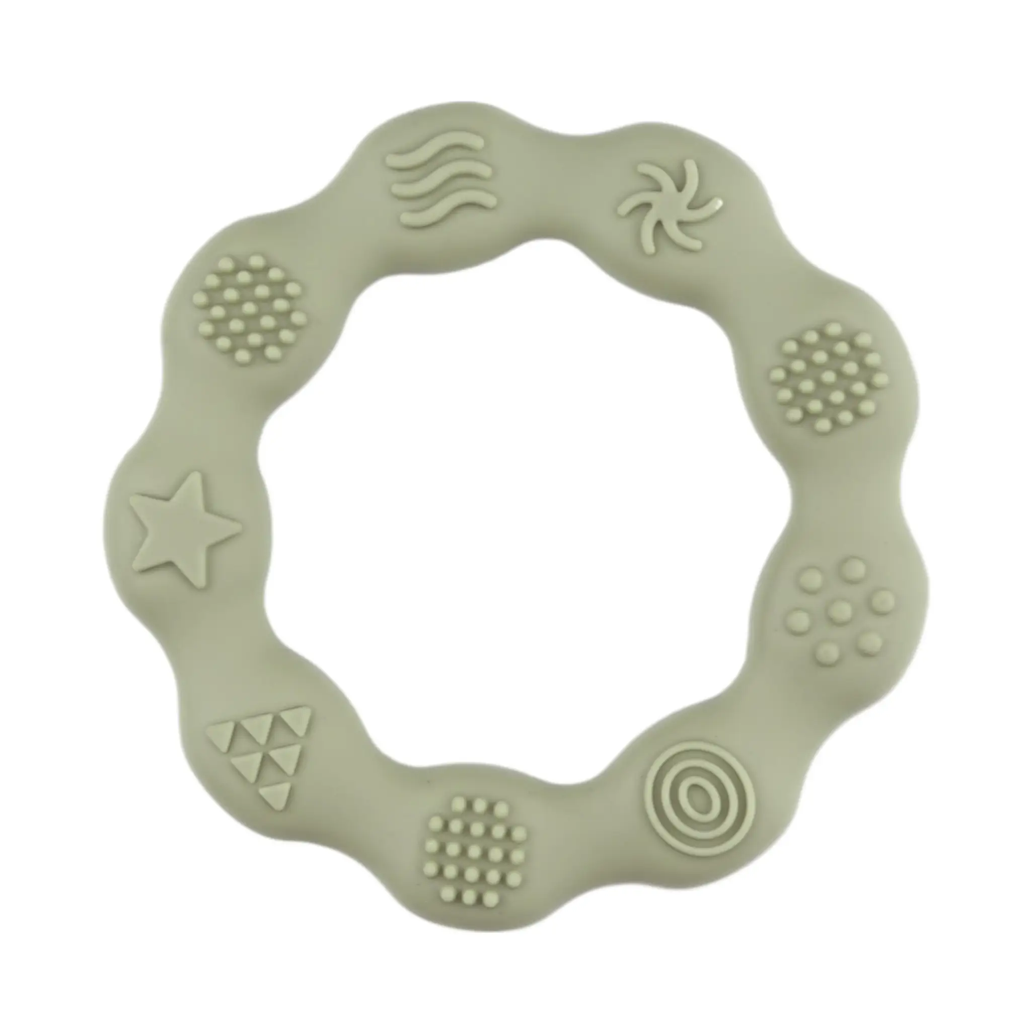 Naamloos-751 Silikon-Beißring - Relief - Pistazie – Bild 1