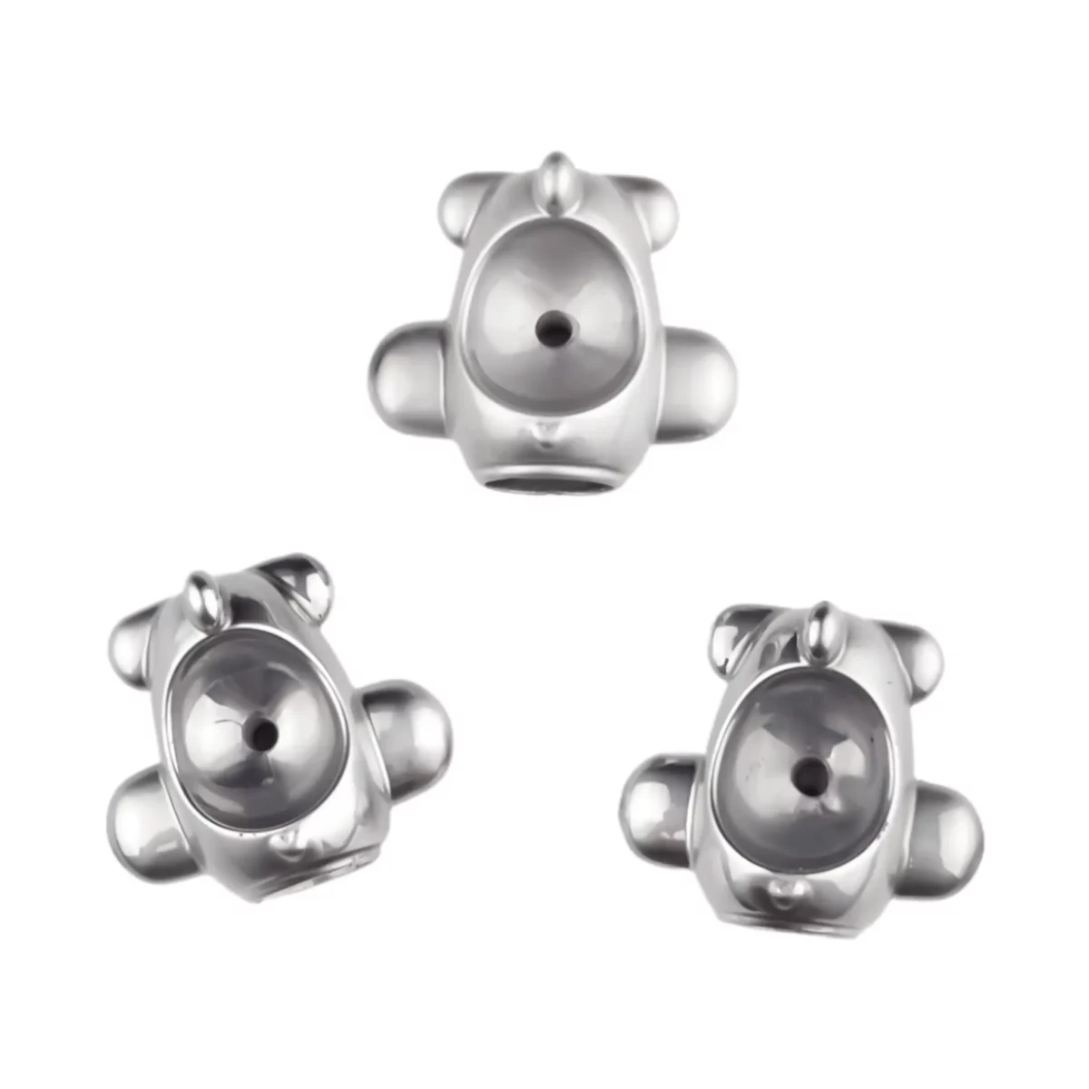 Acrylic Airplane - 30x20x18 MM -Silver - Image 2