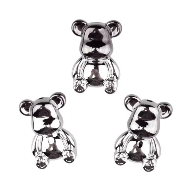 Acryl Beer - 35x20x10 MM - Titanium Zilver Verloop