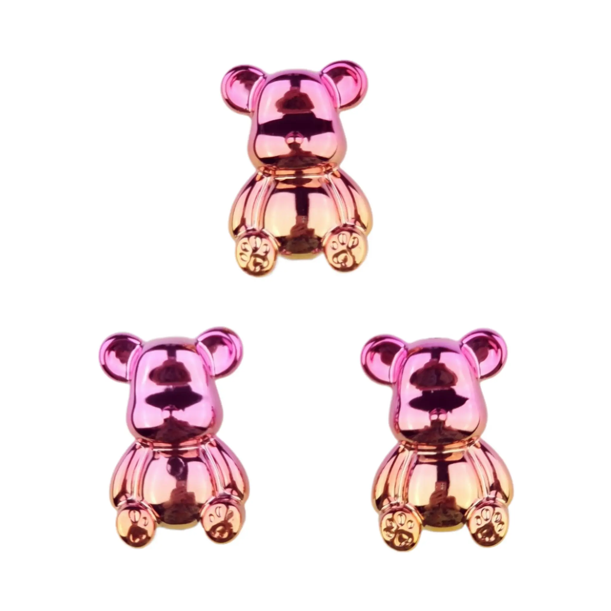 Naamloos-760 Ours en acrylique - 35x20x10 MM - Rose or dégradé – Image 1