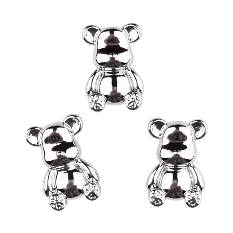 Acryl Beer - 35x20x10 MM - Zilver Chrome