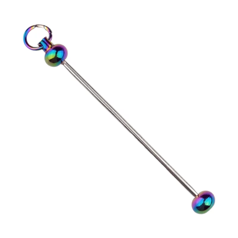 Anhänger mit Gewinde - Stange - Öl Blau