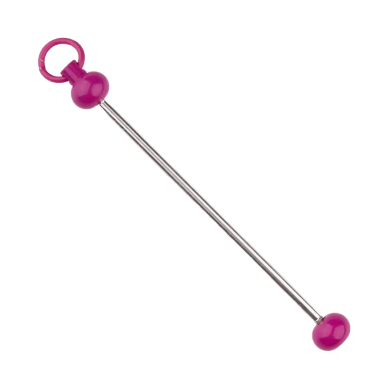 Anhänger mit Gewinde - Stab - Magenta