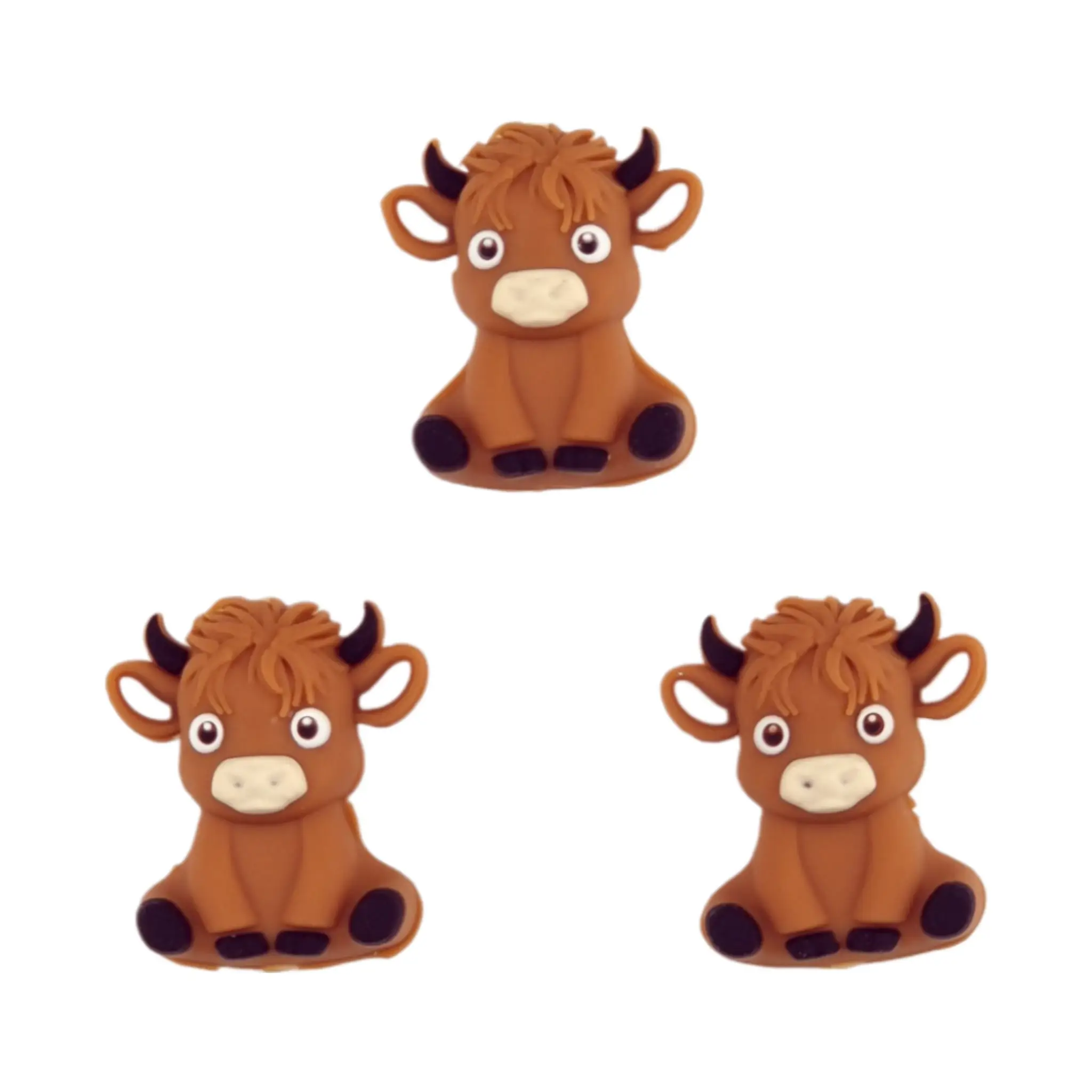 Sans nom-812 Perle de silicone - 3D - Scottish Highlander - Cannelle – Image 1