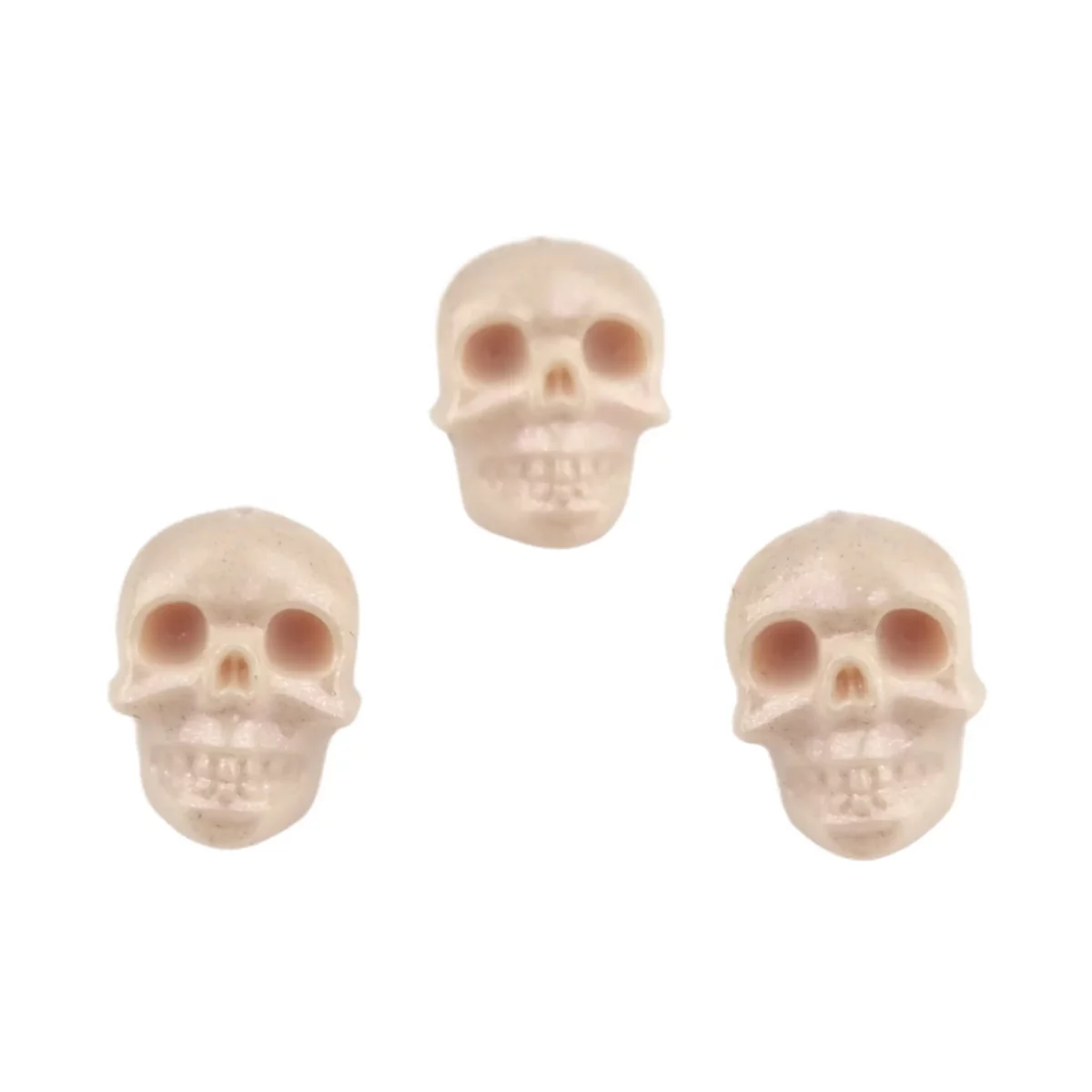 Siliconen kralen - Schedel 3D- Parel Old Lace - Afbeelding 3