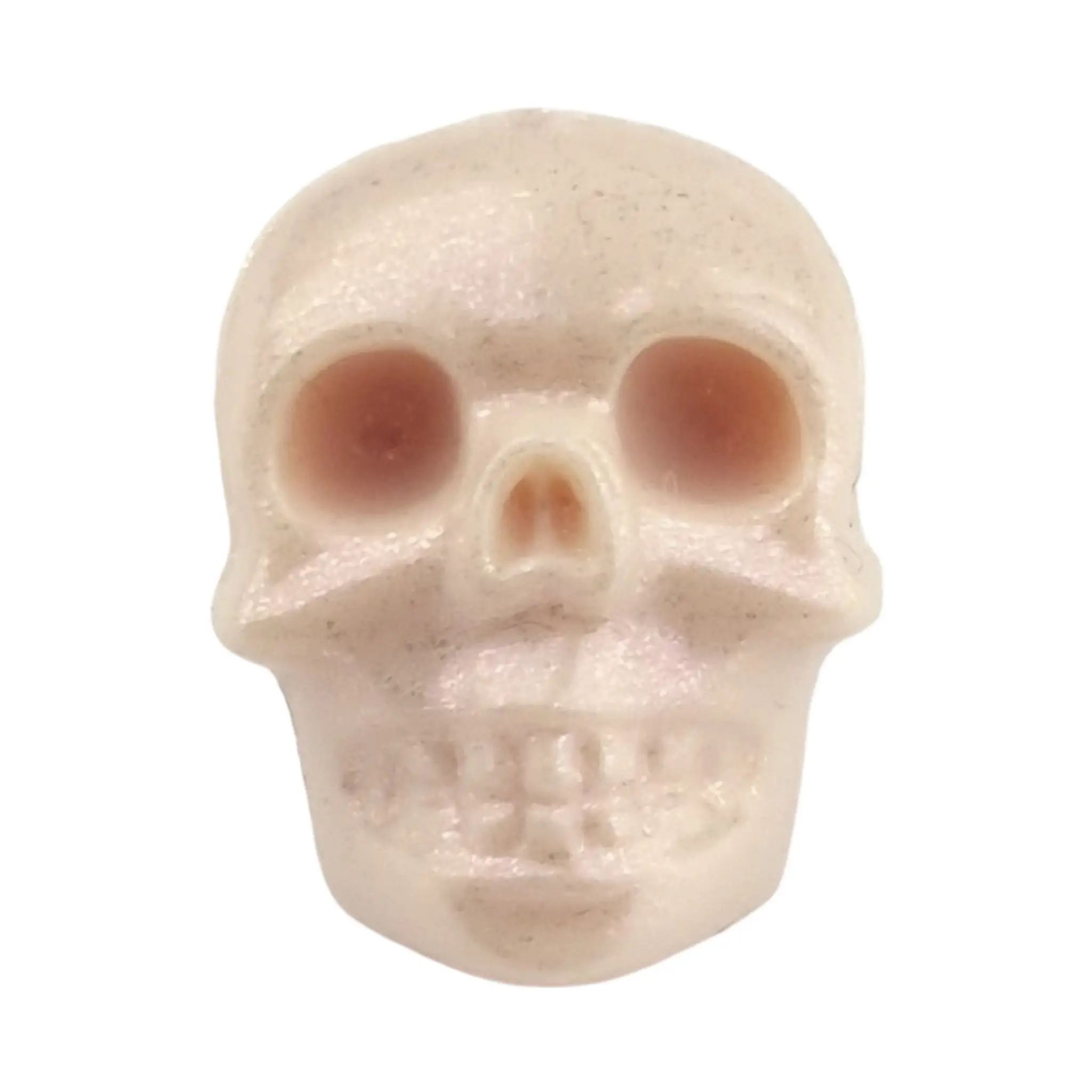 Naamloos-820 Siliconen kralen - Schedel 3D- Parel Old Lace - Afbeelding 1