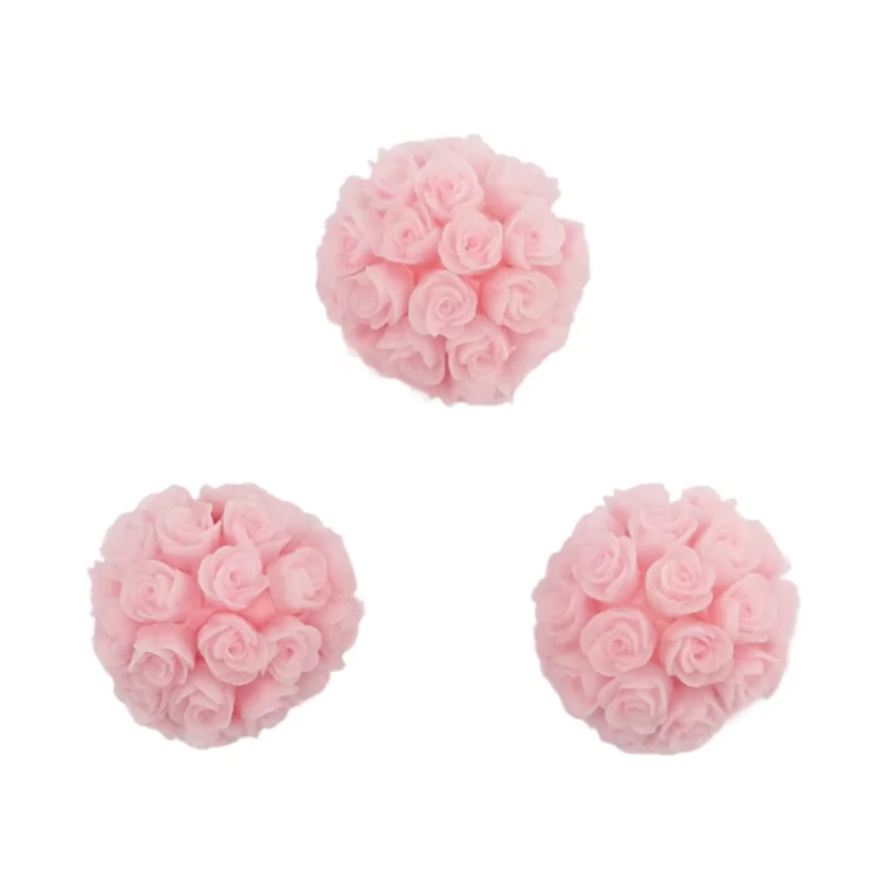 Acryl Kraal - Met Rozen - Perzik Roze